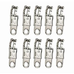 10 Pack Panic Snap, Quick Release Metal Snap for Paracord, Motorcycle Whip, Get Back Whips, with Fixed ½ inch Eye, Quick Detach Clip, Zinc Alloy Horse Snaps
