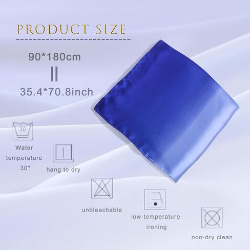 ZMC Long Silk Feeling Scarf,Smooth Gradient Scarf Stripe Lightweight Sun-proof Shawl Wrap Headscarf for Women Spring Summer in Saudi Arabia