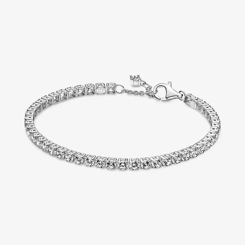 Pandora Sparkling Tennis Bracelet - Sterling Silver & Cubic Zirconia Bracelet for Women Timeless Collection - Gift for Her - With Gift Box in Saudi Arabia