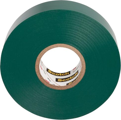 Scotch Vinyl Color-Coding Electrical Tape 35, Green Color, Professional Grade, Non Corrosive, Rubber-Based Adhesive, 3/4 in x 66 ft in Saudi Arabia