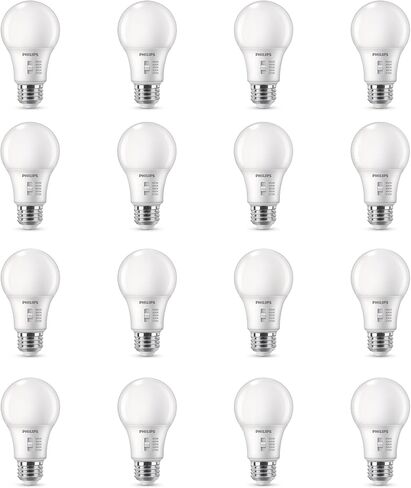 Philips LED A19 Selectable White Dimmable LED Light Bulbs - Flicker Free 60w Light Bulbs with EyeComfort Technology - Soft White 6500K Lightbulb - 1500 Lumen - E26 Base - 4 Pack in Saudi Arabia