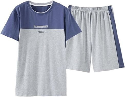 Leisure Home Big Boys Fashion Striped Loose Cotton Pajamas Set Teens Size 10 12 14 16 18 in Saudi Arabia