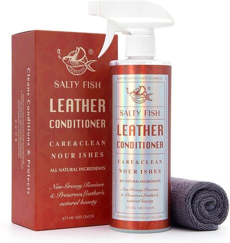 Leather Conditioner Cleaner for Couch Furniture, All-Natural Leather Care Kit for Leather Couch,Car Seat,Apparel,Boot,Shoe (8 Fl Oz) in Saudi Arabia
