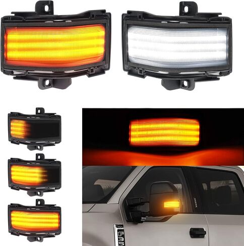 مصابيح إشارة الانعطاف الجانبية LED من SUPAREE، شريط مؤشر ديناميكي متسلسل لـ 2016-2021 تاكوما، 2019-2021 RAV4 XA50، 2020-2021 هايلاندر XU70، ألفارد فيلتير لكزس LM in Kuwait