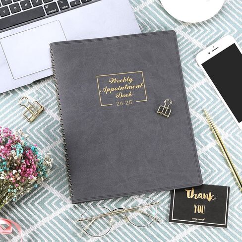 2024 Weekly Appointment Book - Daily Hourly Planner 2024 from January 2024 - December 2024, 8.4" x 10.6", 15-Minute Interval, Flexible Soft Cover, Twin-Wire Binding, Perfect for Your Life in Saudi Arabia