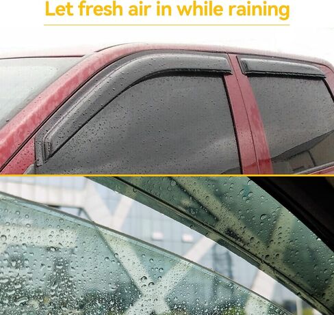 Window Rain Guards for 2000 2001 2002 2003 2004 2005 2006 Chevy Tahoe/GMC Yukon, 02-06 Cadillac Escalade Window Vent Visors Shade Wind Deflector in Kuwait