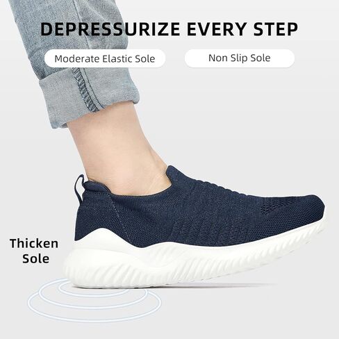 Akk Walking Shoes for Women - أحذية رياضية خفيفة الوزن من الإسفنج الذكي سهلة الارتداء in Kuwait