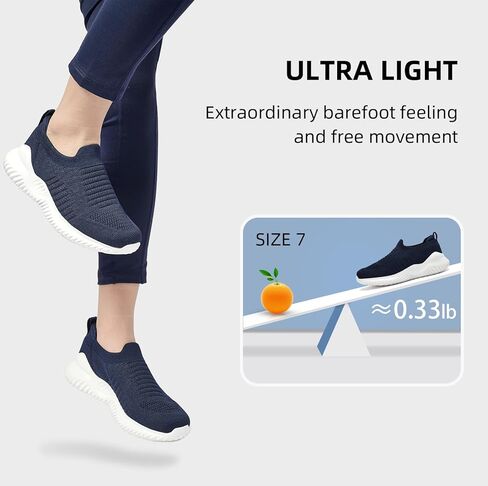 Akk Walking Shoes for Women - أحذية رياضية خفيفة الوزن من الإسفنج الذكي سهلة الارتداء in Kuwait