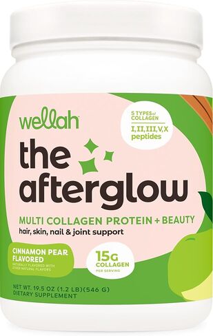 The Afterglow Multi Collagen Protein + Beauty (30 Servings, Orange Mango) - Hair, Skin, Nail & Joint Support - Non-GMO and Gluten Free in Saudi Arabia
