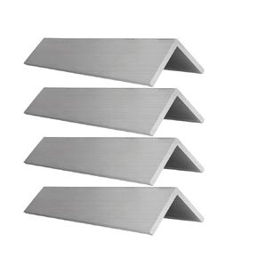 Aluminum Angle Profile Support 6063, 0.2"Thickness, L Shape Bracket, Structural Angle Aluminum Stock, 90 Degree Angled Aluminum Extrusion, 12" x 2" x 2" (4 Pack)