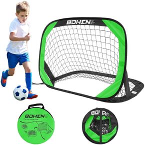 Pop Up Soccer Goals for Kids-Foldable Portable Soccer Net for Outdoor Indoor Backyard Beach(3.3x2.2FT)