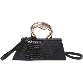 WIGUYUN Women Vegan Leather Evening Handbag Crocodile Pattern Handle Clutch Purse Cross Body Envelope Bag in Kuwait