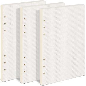 A5 Refill Paper, Planner Inserts Loose Leaf Paper, Refillable Paper Lined Filler Paper, 6 Ring Ruled 135 Sheets (270 Pages) for A5 Binder Budget Planner Journals Notebook Planner Leather Journal