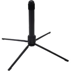 Cheerock Portable Flute Stand Holder, Metal 3-Leg Flute Stand with Foldable Flute Stand Base, Stable Support Flute Stands, Wind Instrument Accessory