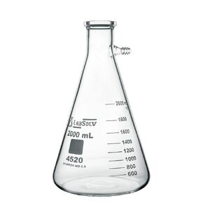 Filtering Flasks, Heavy wall, Borosilicate Glass, 2000mL, Pack of 1, LABSOLV Brand (2000mL)