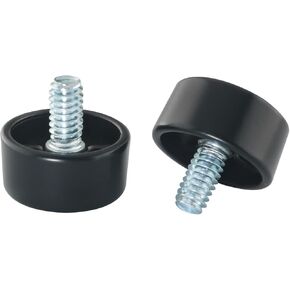 2PCS Curtain Rod Cylinder Finials Plastic Curtain Rod Horizontal Bar Decorative Finials for 3/4 inch Diameter Suitable for Office Living Room Bedroom Bathroom Dining Room Kitchen Black