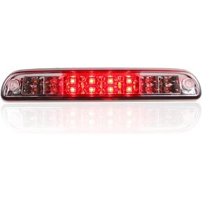 LED 3rd Brake Light, Waterproof Cargo lamp High Mount Stop Light for 99-16 Ford F-250 F-350 Super Duty, 01-05 Explorer, 93-11 Ford Ranger, 94-10 Mazda B2300 B4000 (Black Housing Smoke Lens)