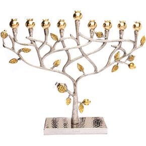 شمعدان شجرة الرمان المطروق بالذهب والفضة in Kuwait