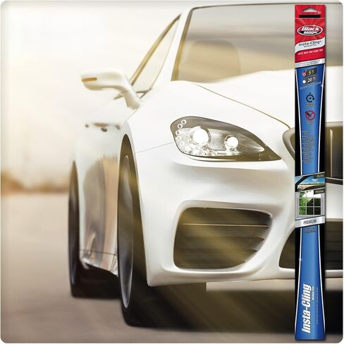 Black Magic® Insta-Cling® 20% VLT Tinted Window Film, Reusable Car Window Tint, Privacy Film, Stick-On Auto Tint Kit, 26 Inches x 78 Inches in Saudi Arabia