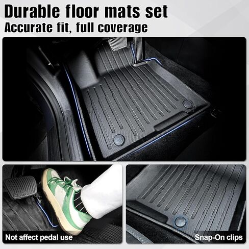 JOULARISE ترقية سجادة صندوق السيارة مع سجادات مسند الظهر لملحقات Hyundai Tucson 2022-2024 2025، أغطية المقعد الخلفي لبطانة البضائع TPE لجميع الأحوال الجوية لسيارة Hyundai Tucson (تناسب الغاز فقط) in Kuwait