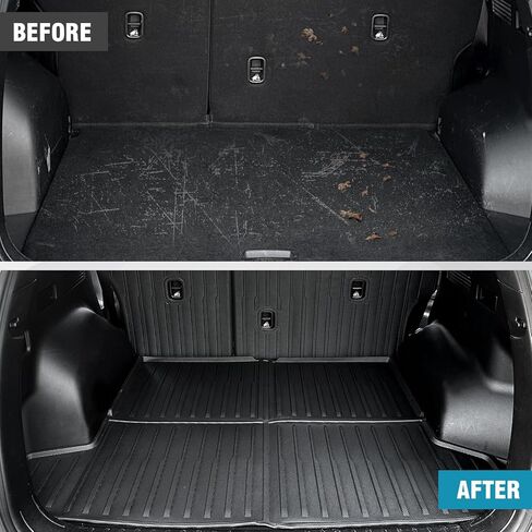 JOULARISE ترقية سجادة صندوق السيارة مع سجادات مسند الظهر لملحقات Hyundai Tucson 2022-2024 2025، أغطية المقعد الخلفي لبطانة البضائع TPE لجميع الأحوال الجوية لسيارة Hyundai Tucson (تناسب الغاز فقط) in Kuwait