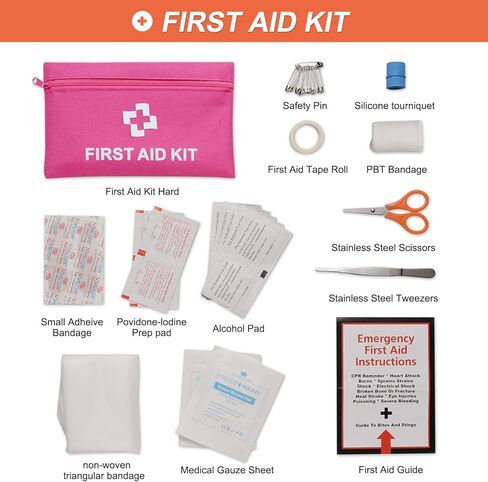 حقيبة أدوات أمان السيارة في حالات الطوارئ، طقم طوارئ السيارة مع ضاغط هواء رقمي، طقم الإسعافات الأولية، طقم المساعدة على الطريق في حالات الطوارئ الثقيلة، حزام السحب، طقم إصلاح الإطارات، مطرقة للنساء والرجال والمراهقين in Kuwait