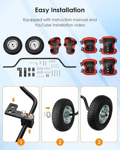 Dirt Bike Training Wheels Compatible with Honda CRF50 XR50 Z50 Z50R Razor MX125 MX400 MX500 Yamaha PW50 TTR50 and Most 50CC 49cc Motorcycles，Adjustable Height Training Wheels for Kids' Pit Dirt Bikes in Kuwait