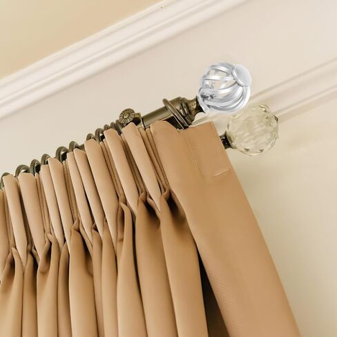 Didiseaon 6 Pcs Bird Cage Curtain Rod Drapery Rod Curtain Rod End Finials Curtain Rod White End Cap for Curtain Rod Window Treatments Vintage Curtains Curtain End Caps Stopper Plastic in Saudi Arabia