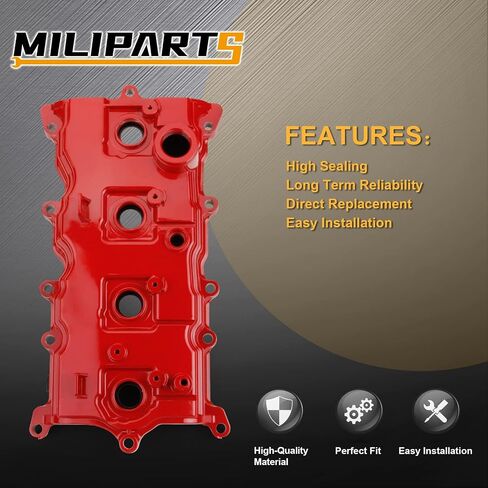 Engine Valve Cover w/Gasket Bolts Oil Filter Cap Compatible with 2007-2013 Nissan Altima Sentra SE-R 2.5L Replaces Parts 13264-JA00A 13270-JA00A in Kuwait