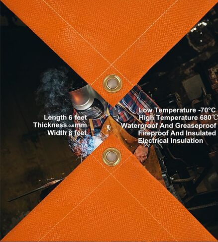 Silicone Welding Blanket 4×6 feet Silicone Coated Fire Blanket Thermal Insulation Fireproof Welding Blanket in Saudi Arabia