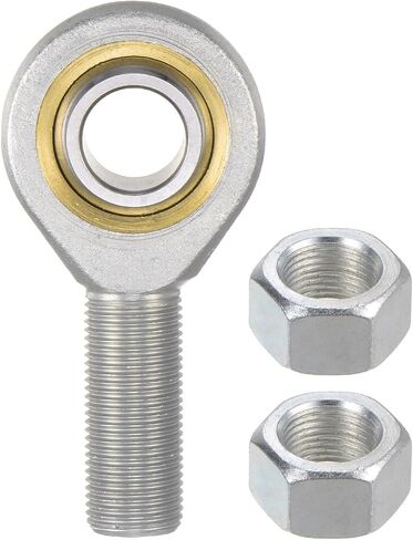 4pcs POSB4 Rod End Joint Bearing - [1/4" Bore, 1/4-28 UNF Right Hand Thread] Male Rod End with Jam Nuts, 45# Carbon Steel in Saudi Arabia