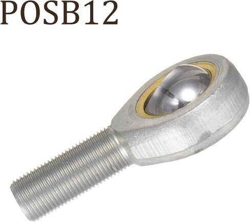 4pcs POSB4 Rod End Joint Bearing - [1/4" Bore, 1/4-28 UNF Right Hand Thread] Male Rod End with Jam Nuts, 45# Carbon Steel in Saudi Arabia