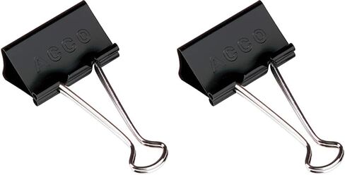 ACCO Binder Clips, Mini, 1 Box, 12 Clips/Box (72010) in Saudi Arabia