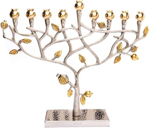 شمعدان شجرة الرمان المطروق بالذهب والفضة in Kuwait