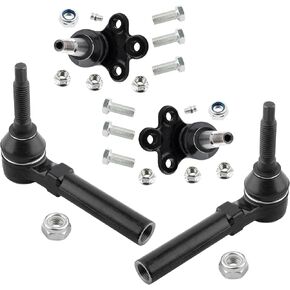 4Pc Front Lower Ball Joints & Outer Tie Rod Set Fit For Buick Enclave 2008-2017, For Chevrolet Traverse 2009-2017, For GMC Acadia 2007-16, For Saturn Outlook 2007-10 Replace# K500088 ES800286 in Saudi Arabia