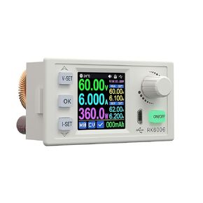 RK6006 60V 6A Adjustable DC-DC Buck Converter | 4-Digit Display | Bench Power Supply for Communication & Voltage Regulation