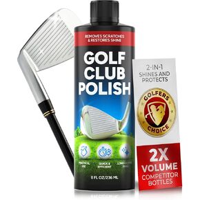 Golf Club Polish - Golf Groove Cleaner, Rust Remover for Metal, Zinc, Aluminum, and Steel, Easy to Use Golf Club Cleaner, Instant Rust, Buildup, Scuff and Stain Remover - Clean, Polish & Restore