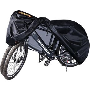 Bike Cover Waterproof Outdoor Bicycle Covers with Lock Holes & 3 Buckles 420D Heavy Duty Ripstop Material Anti UV Snow Wind Proof for Mountain Road City Electric Bikes