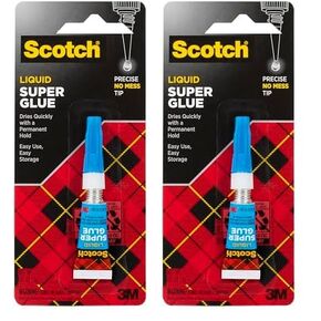 Scotch Super Glue Liquid, .07 oz, 1-Pack, Fast Drying Liquid Formula (AD118D)
