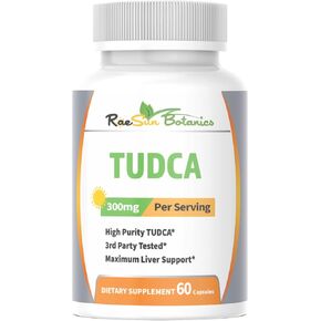 TUDCA (Tauroursodeoxycholic Acid), 60 Capsules 300mg Serving Premium Quality 3rd Party Tested Maximum Liver Support