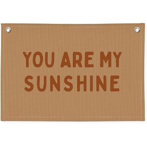 You Are My Sunshine Canvas Banner, Kids Room Decor, Trendy Autumn Fall Canvas Banner Wall Hanging Banner Flag Decor for Home Classroom