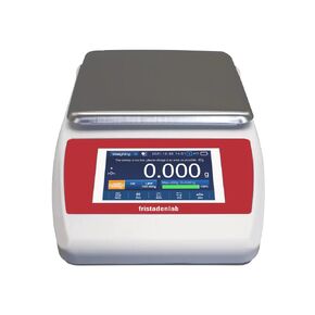 Fristaden Lab High Precision Touch Screen Electronic Balance, 2000g x 0.01g Lab Scale, Digital Analytical Balance with 5-Inch LCD, RS232 Interface, Multiple Weighing Functions, Durable Construction
