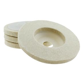 4PCS 100x8MM Wool Felt Disc Polishing Wheel Pad Suitable for Metal Wood Glass Precision Instrument and Marble Polishing