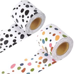 2 Rolls Bulletin Board Borders,100 ft Galaxy Scalloped Borders Trim for Bulletin Boards, Desks, Lockers, Home, School or Classroom Decor (Starry Sky and Outer Space)