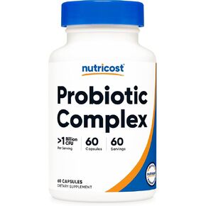 Nutricost Probiotic Complex (>1 Billion CFU) 60 Capsules - Gluten-Free, Non-GMO