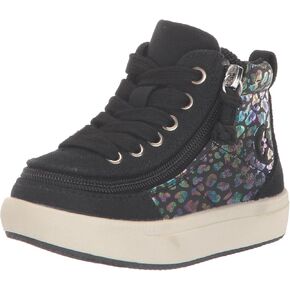 BILLY Footwear Kids Classic DR High II High Tops for Toddlers – Canvas Upper – Lace-Up Closure – TPR Outsole Black Leopard 8 Toddler M