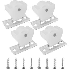 4PCS Cord Pulleys for Roman and Pleated Shades, Roman Shade Cord Pulley Small Plastic Cord Lock