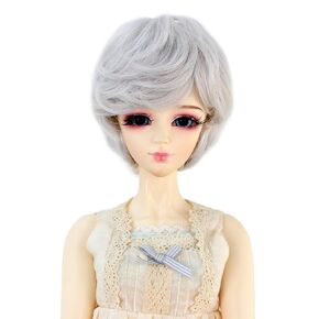 Missuhair 8-9Inch 1/3 BJD Doll Wig Suit for MSD DOD Pullip Dollfie Short Straight Wave handmade Hair Wigs Not for Human