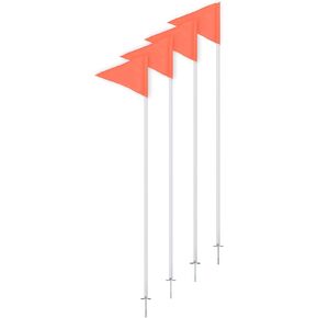 Champion Sports Soccer Corner Flag Set with Steel Peg