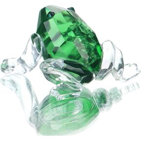 H&D HYALINE & DORA Crystal Animals Squirrel Collectible Figurine Paperweight Table Centerpiece Ornament